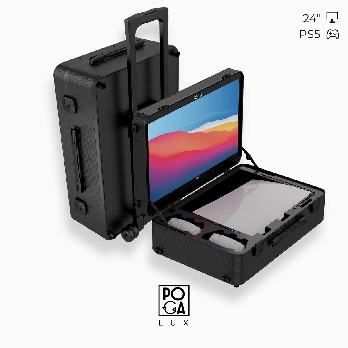 POGA lux black, playstation5 825gb, Ophalen of Verzenden, Zo goed als nieuw