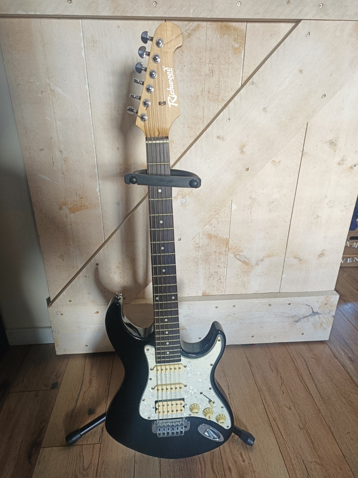 Richwood elektrische gitaar met Kustom Dart 10 versterker, Overige merken, Gebruikt, Met versterker, Ophalen of Verzenden