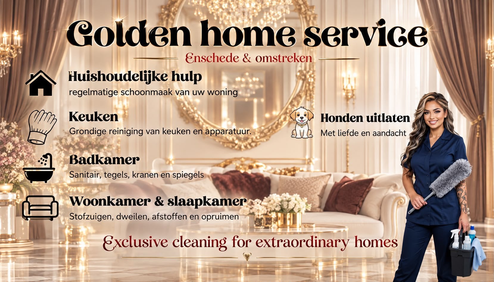 Proffesioneel huishoudelijk hulp, Ophalen, Schoonmaakmiddel