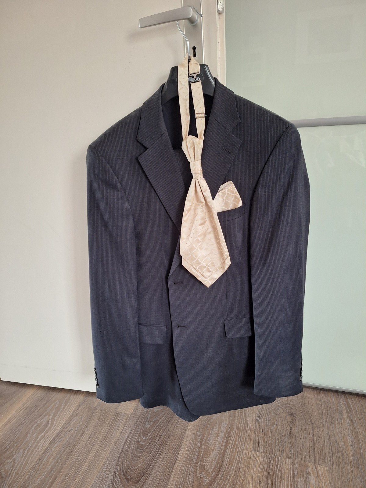 Trouwpak compleet met gilet, overhemd en das, Ophalen, Overige kleuren, Onbekend, Zo goed als nieuw