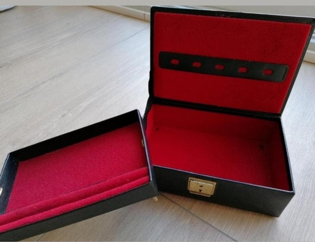 Doosje voor sieraden/juwelen. Twee lagen., Ophalen of Verzenden, Gebruikt