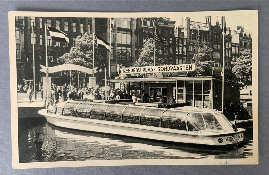 Reederij Plas Rondvaarten Amsterdam, Verzenden, 1940 tot 1960, Ongelopen, Noord-Holland