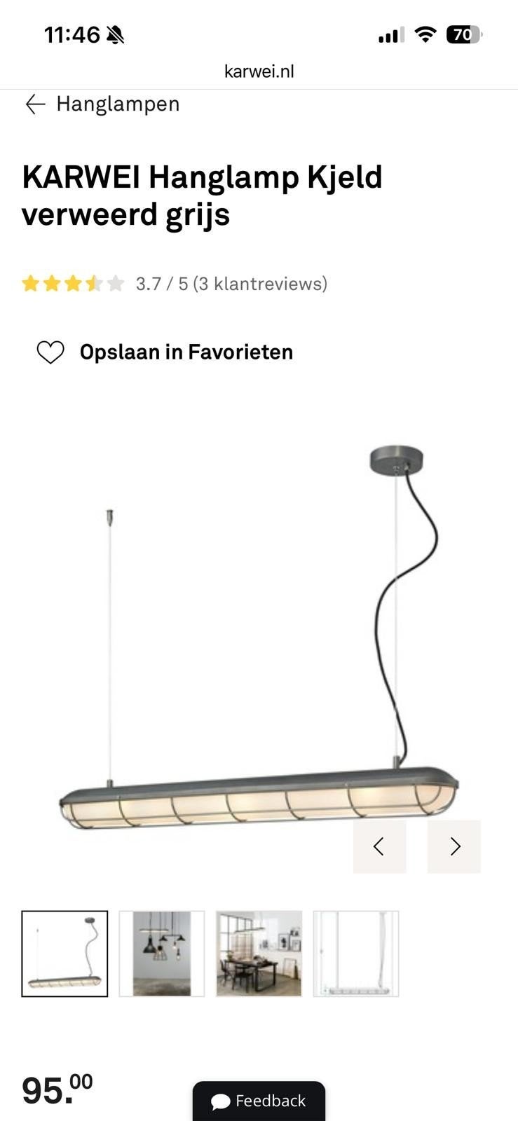 KARWEI Hanglamp Kjeld metaal - Verweerd grijs, Ophalen of Verzenden, Nieuw, Metaal, Industrieel