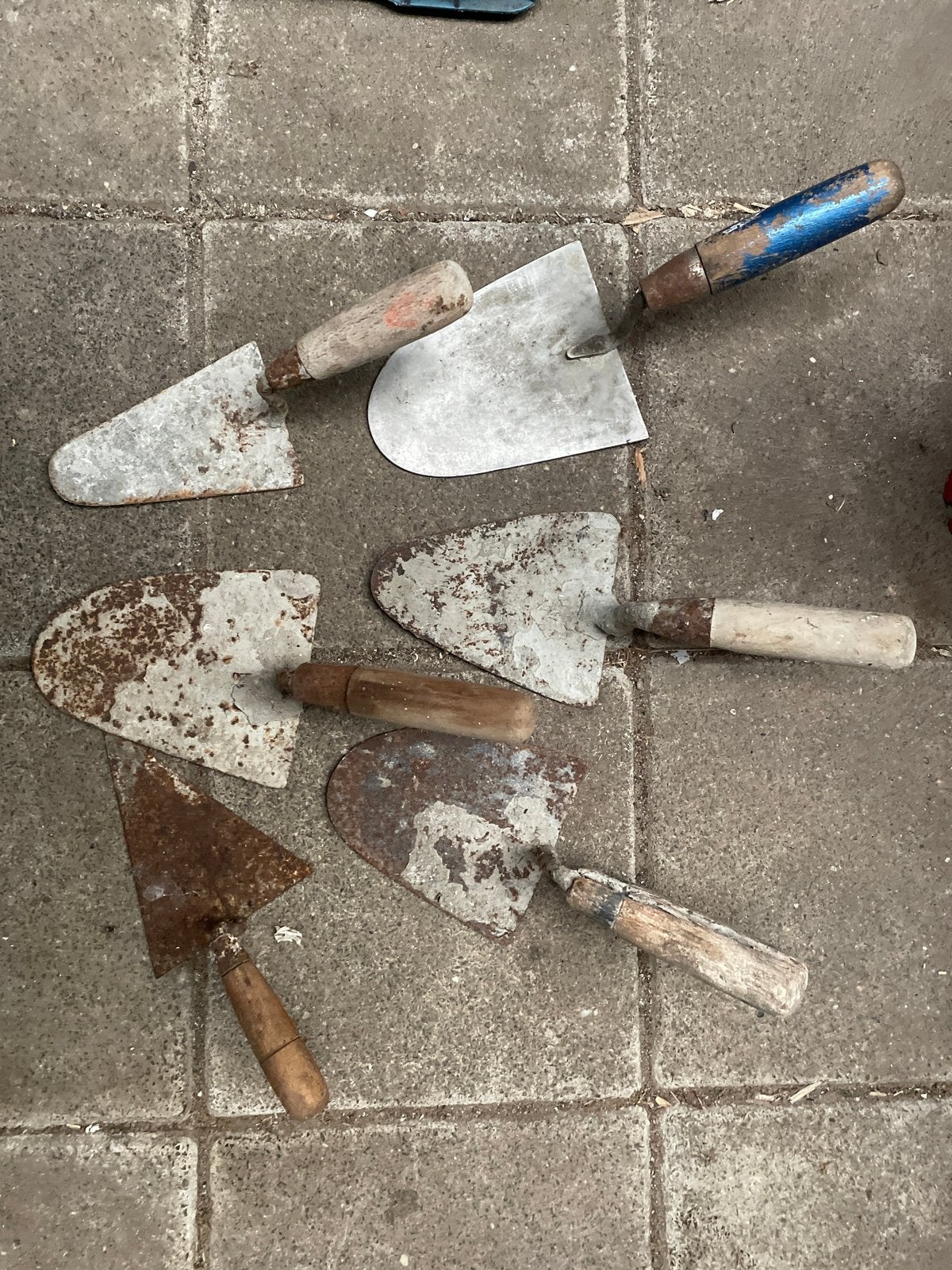 6 stuks VINTAGE METSEL TROFFELS, Ophalen, Gebruikt