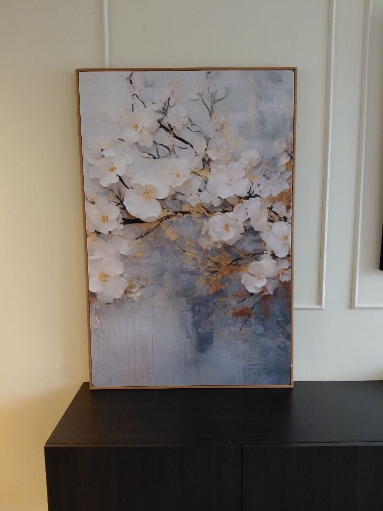 Golden blossem dream wisseldoek voor ArtFrame bruin hout fra, Ophalen, Nieuw, Schilderij, 75 tot 100 cm