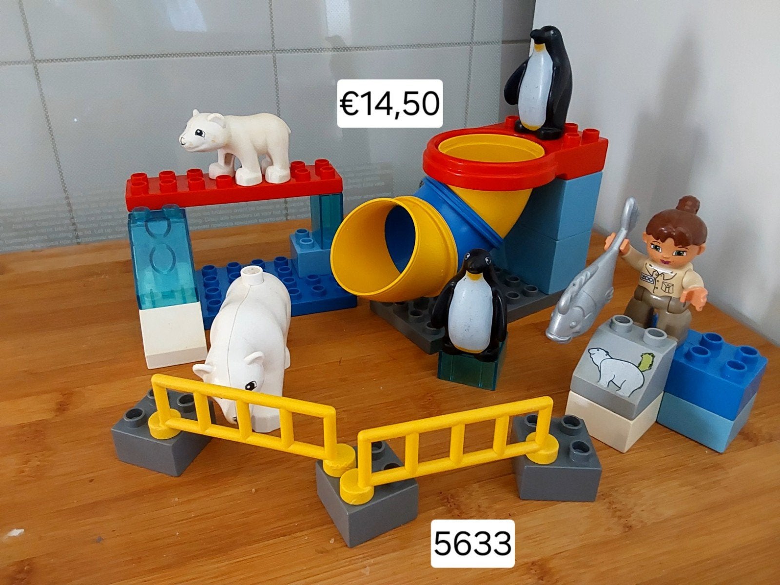 Lego Duplo Pool met ijsberen en pinguïns (set 5633)1🦋, Inclusief minifiguren, Gebruikt, Overige thema's, Ophalen of Verzenden