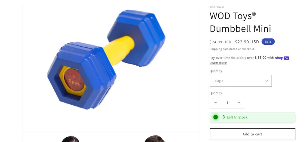 WODtoys WOD toys Rogue Crossfit kids, Ophalen of Verzenden, Zo goed als nieuw
