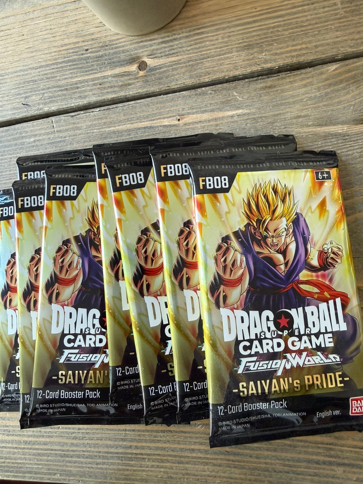 Dragon Ball fusion world FB08 booster packs 8 stuks, Ophalen of Verzenden, Zo goed als nieuw, Booster