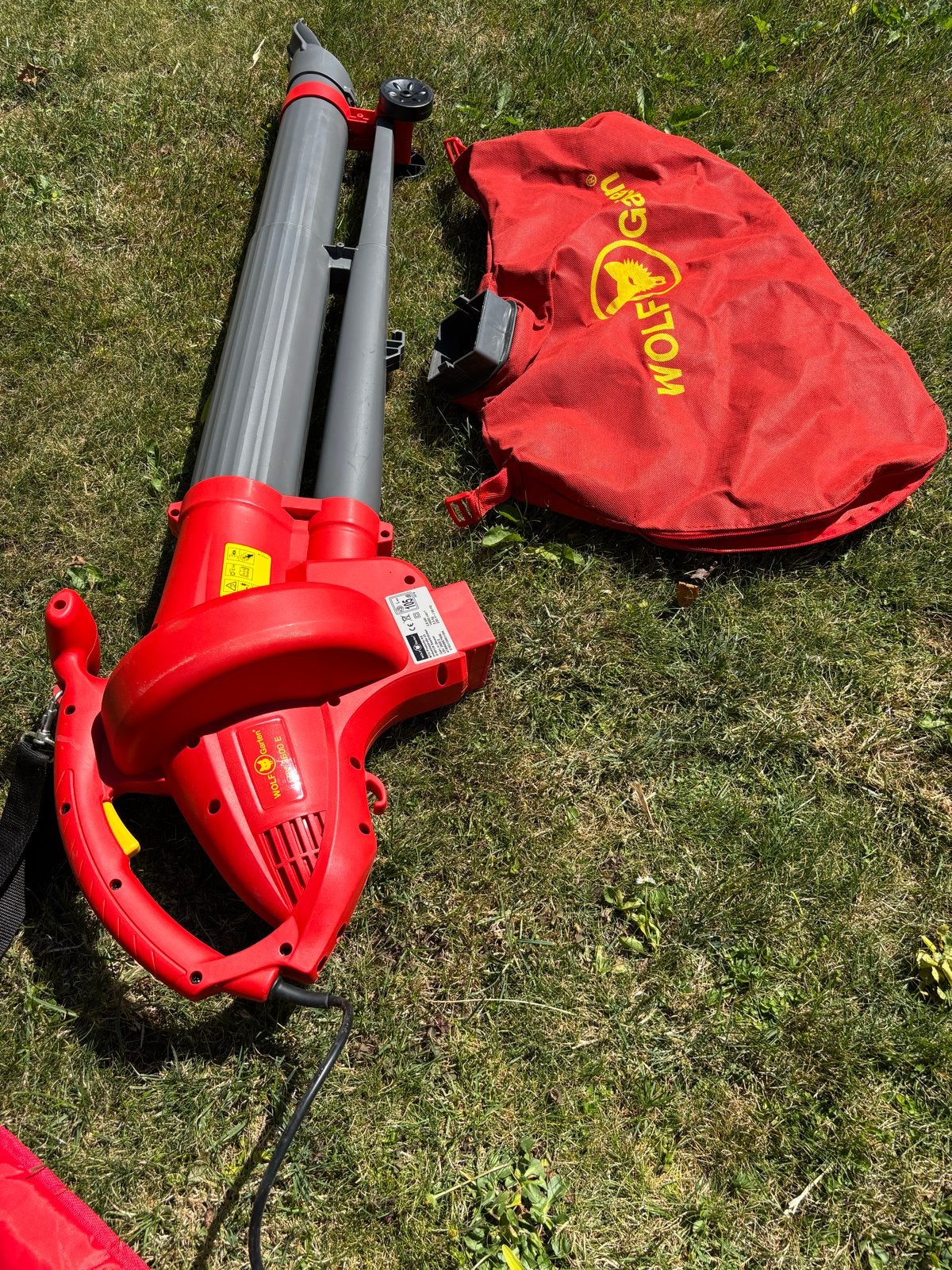 Wolf-Garten Bladblazer/Bladzuiger LBU 2500 E, Ophalen, Gebruikt, Handgedragen, Met opvangzak