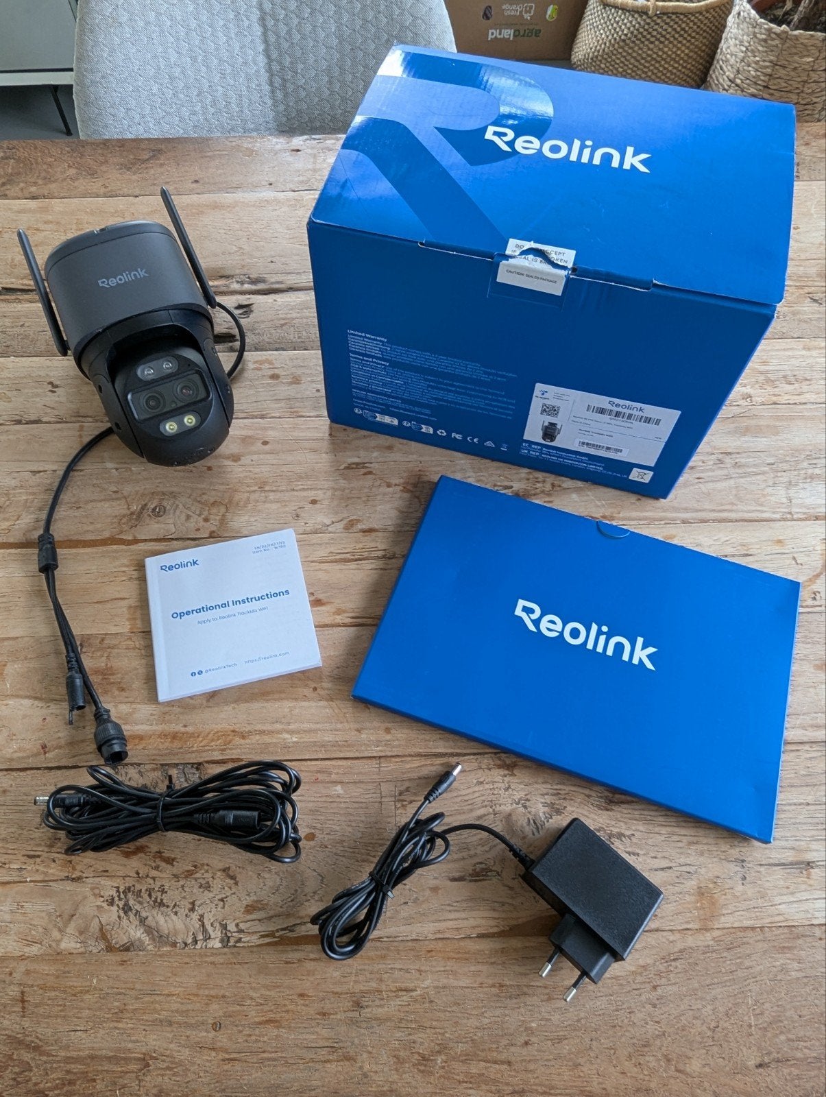 Reolink TrackMix Wifi / 4K Dual-Lens Beveiligingscamera, Ophalen, Zo goed als nieuw, Buitencamera