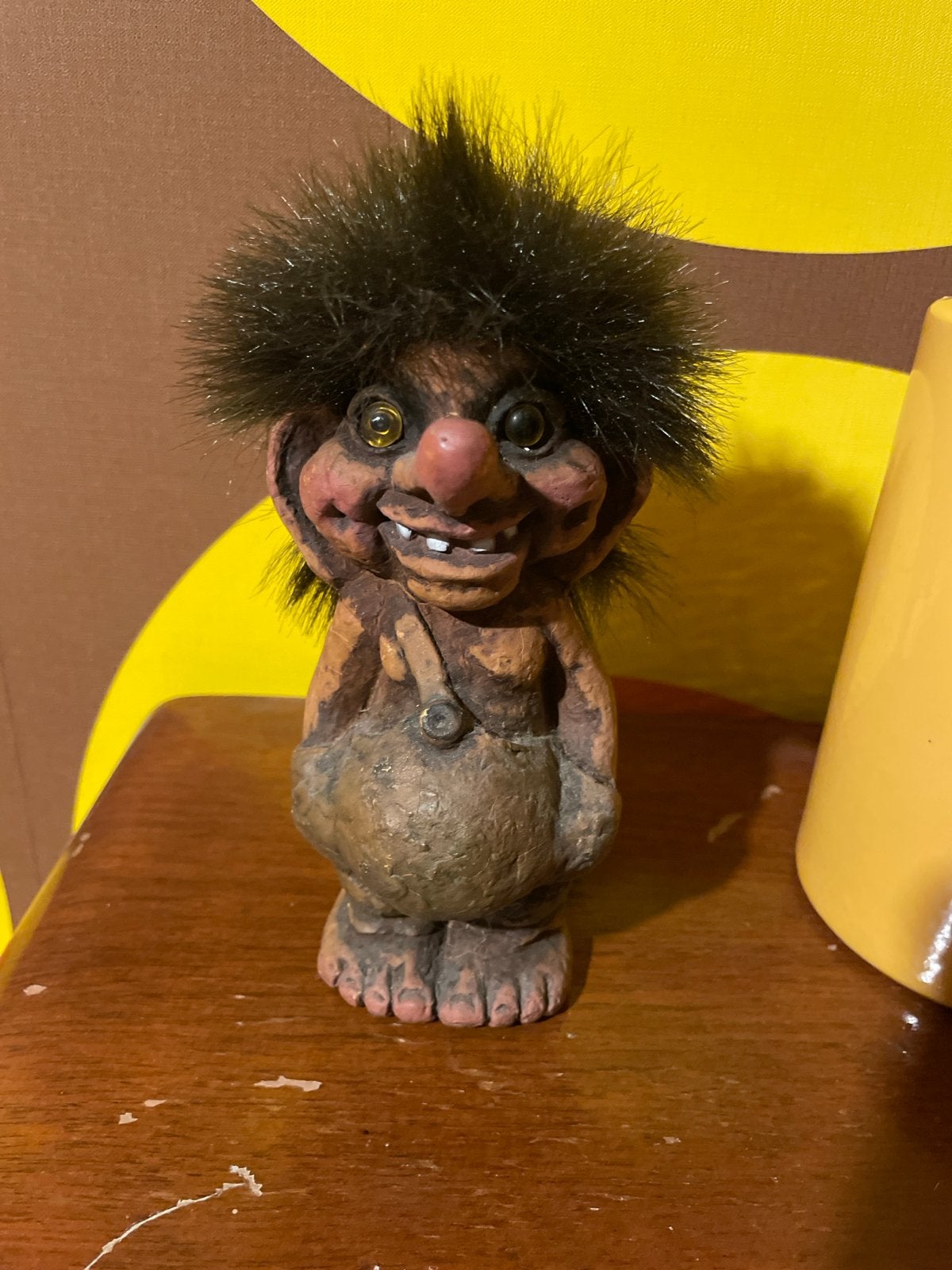 Vintage Noorse Troll Figuur - 16 cm, Verzamelen, Ophalen of Verzenden, Gebruikt, Fantasy