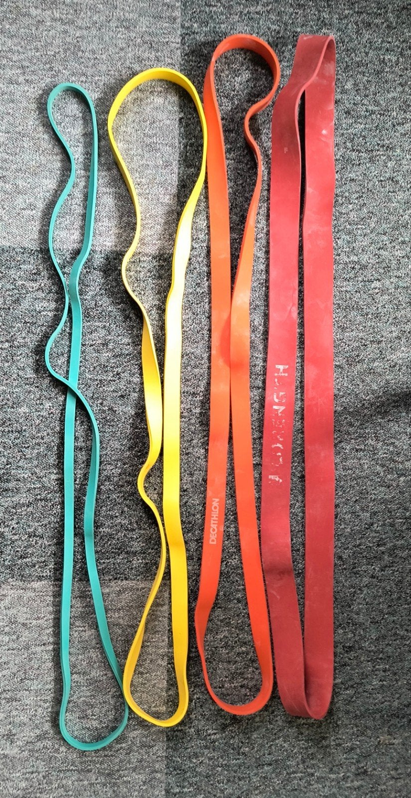 Set weerstandsbanden, Sport en Fitness, Fitnessmaterialen, Ophalen, Gebruikt, Weerstandband