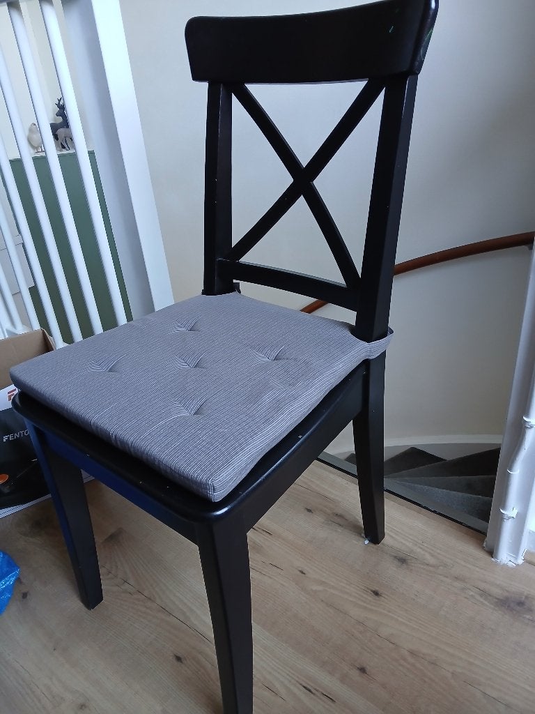 Houten eetkamerstoelen, Ophalen, Gebruikt, Drie, Zwart
