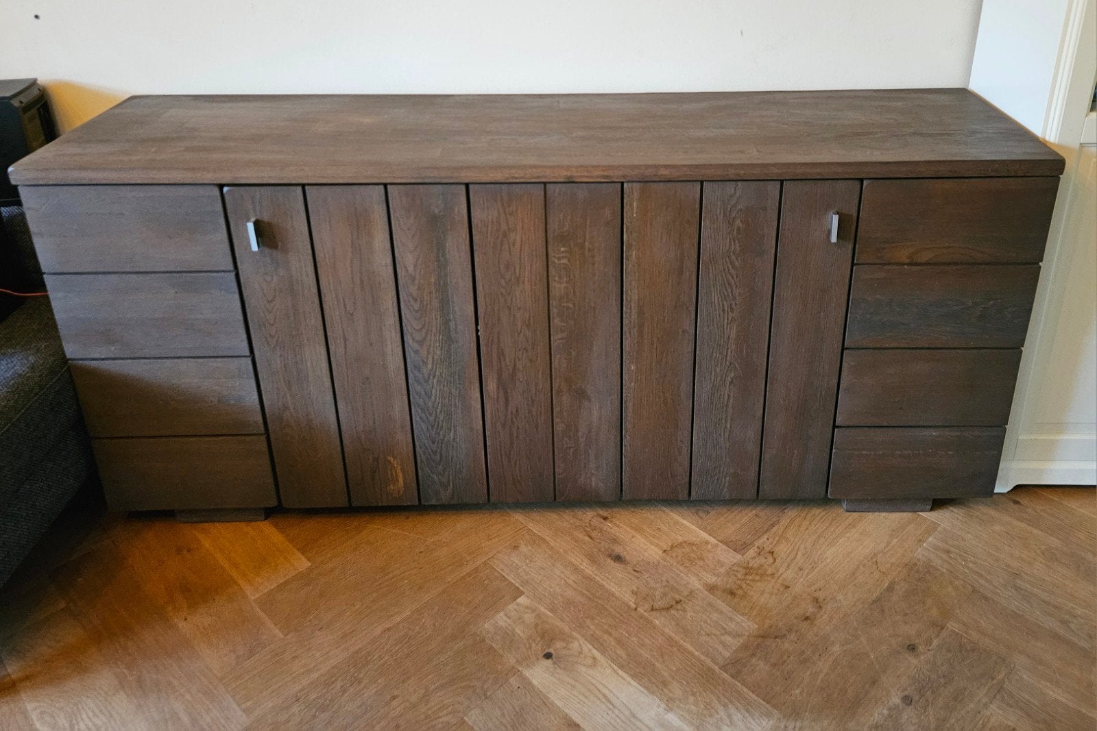 Houten dressoir, Ophalen, 150 tot 200 cm, Modern, 25 tot 50 cm