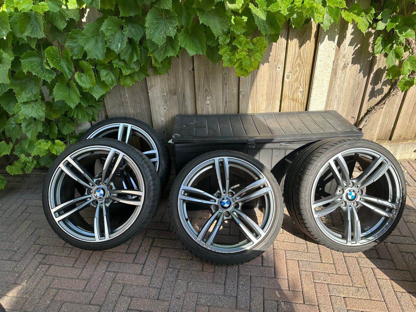 BMW 19 inch 437M Look Velgen met Zomerbanden 5x120, Auto-onderdelen, Banden en Velgen, 19 inch, Gebruikt, 255 mm, Banden en Velgen