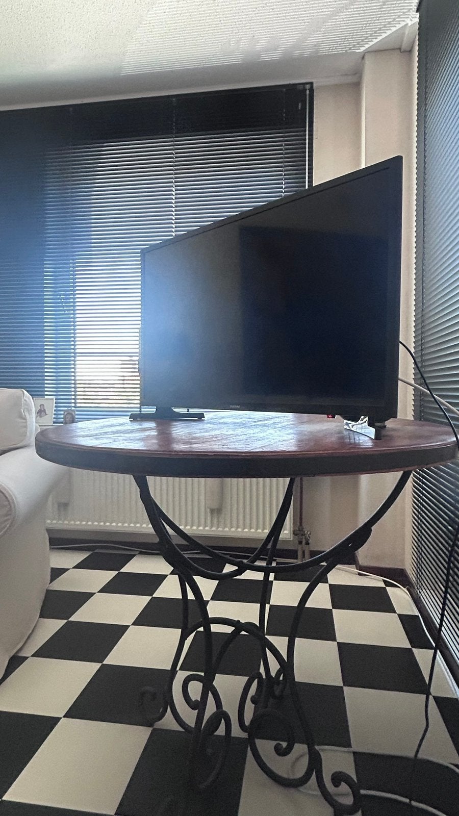 Gietijzeren tafel - multifunctioneel, Overige materialen, 75 cm of meer, Rond, Ophalen of Verzenden