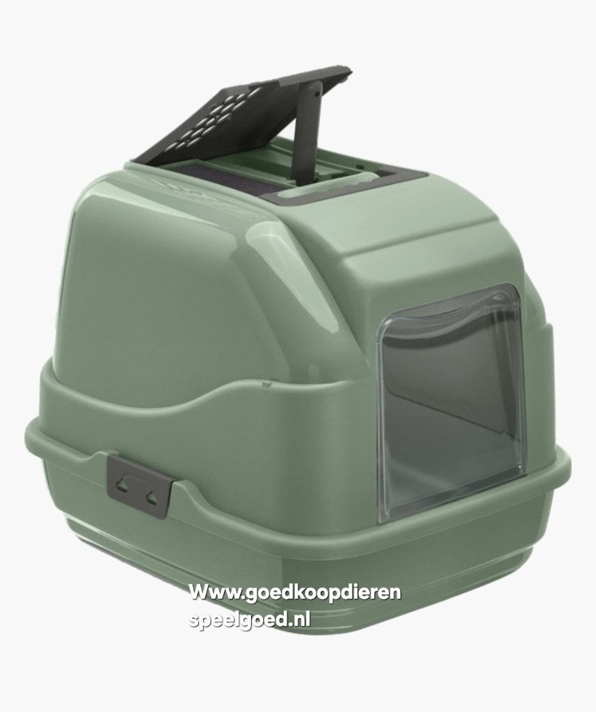Kattenbak met Kap  (Kleur: Mosgroen!)   NIEUW!, Gesloten, Pawty B.v., Ophalen of Verzenden, Hongkongstraat 71 3047BR