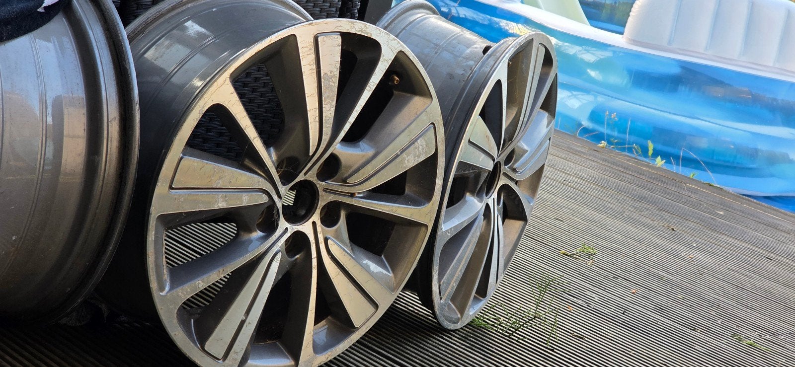 Originele Citroën Grand C4 Picasso 17 inch velgen + TPMS, Ophalen, Gebruikt, Velg(en), 17 inch