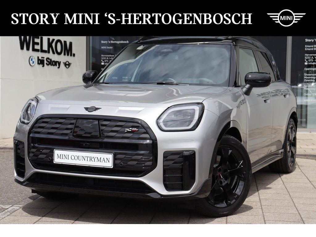 MINI Countryman E / JCW / Pakket L / 19" John Cooper Works R, Stof, Countryman, SUV of Terreinwagen, Zilver of Grijs