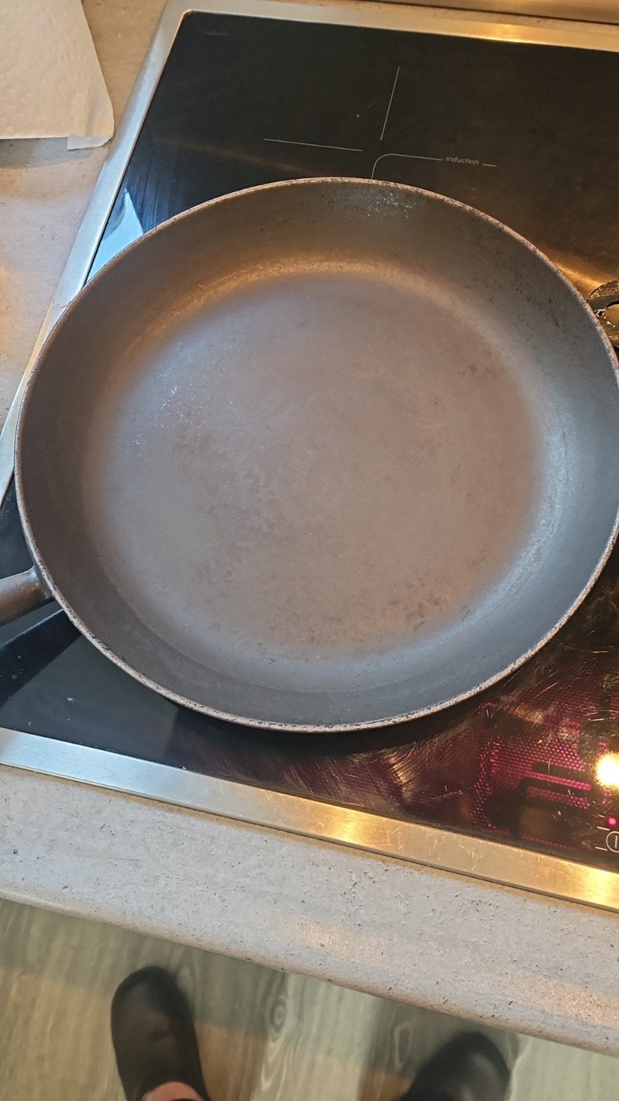 Koekenpan le crueset 29 cm, Huis en Inrichting, Keuken | Potten en Pannen, Ophalen of Verzenden, Gietijzer, Koekenpan of Braadpan