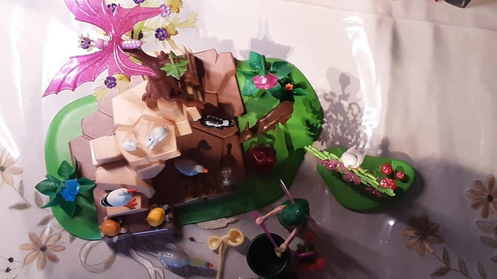 5447 feeën rots met tovervlinder, Kinderen en Baby's, Speelgoed | Playmobil, Ophalen of Verzenden, Zo goed als nieuw, Complete set