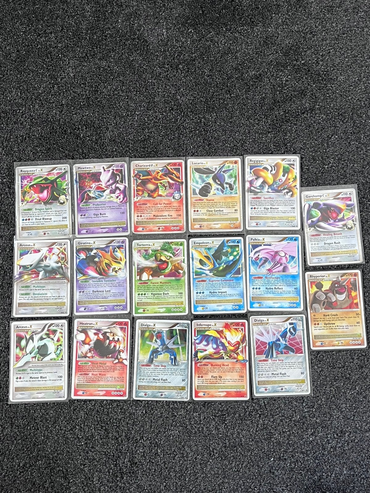 Pokémon 17 Promo LV.X kaarten Diamond & Pearl, Platinum, Ophalen of Verzenden, Zo goed als nieuw, Meerdere kaarten, Foil
