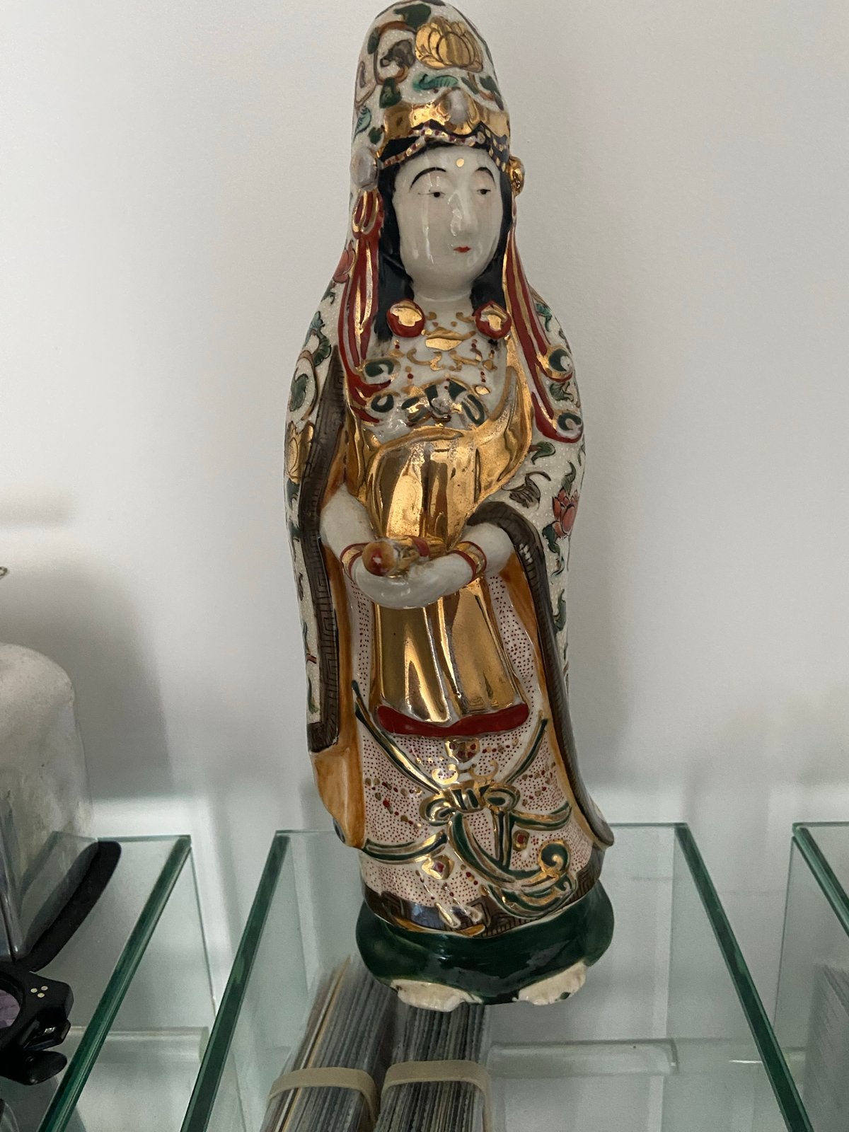 2x Satsuma Geisha Beelden - Japans Porselein, Ophalen