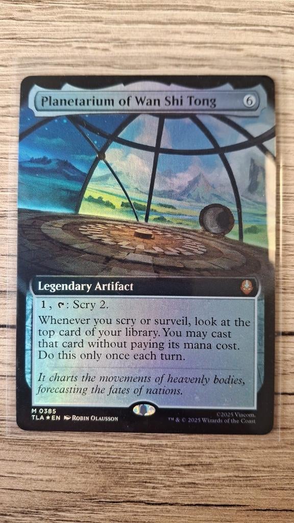Planetarium of Wan Shi Tong - Magic: The Gathering Kaart, Ophalen of Verzenden, Zo goed als nieuw, Losse kaart, Foil