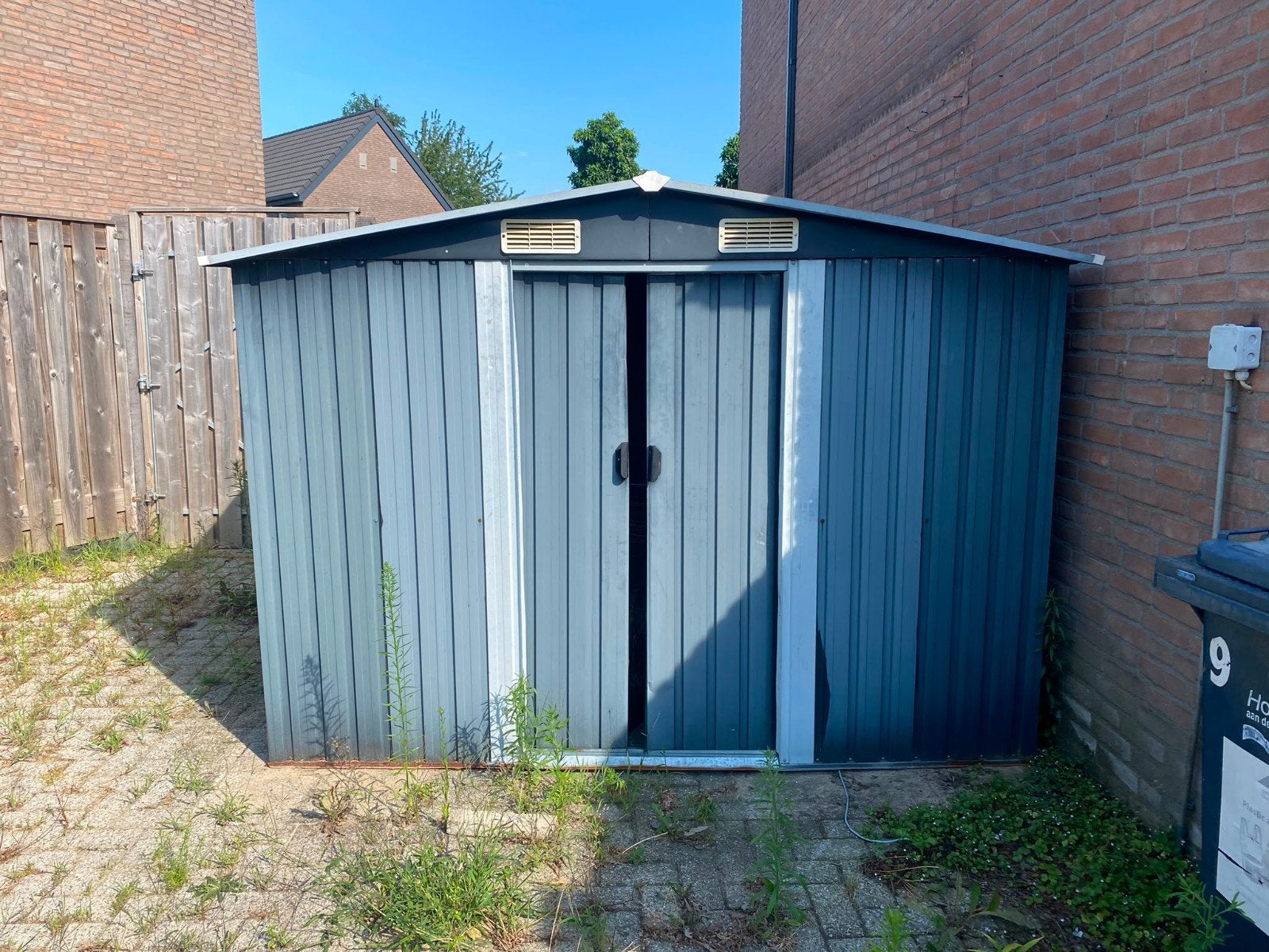 Parkside Tuinhuis/Schuur - Metaal, Ophalen, Tuinhuis, 250 tot 500 cm, Zonder ramen