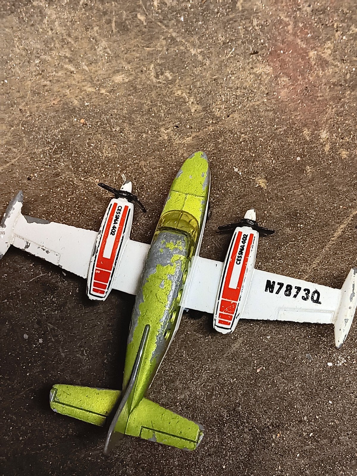 Vintage Matchbox Cessna 402 Vliegtuig (1977), Ophalen of Verzenden, Gebruikt