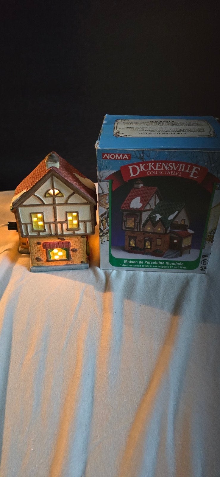 Vintage NOMA Dickensville Kersthuisje – The Country Pub (, Diversen, Ophalen of Verzenden, Zo goed als nieuw
