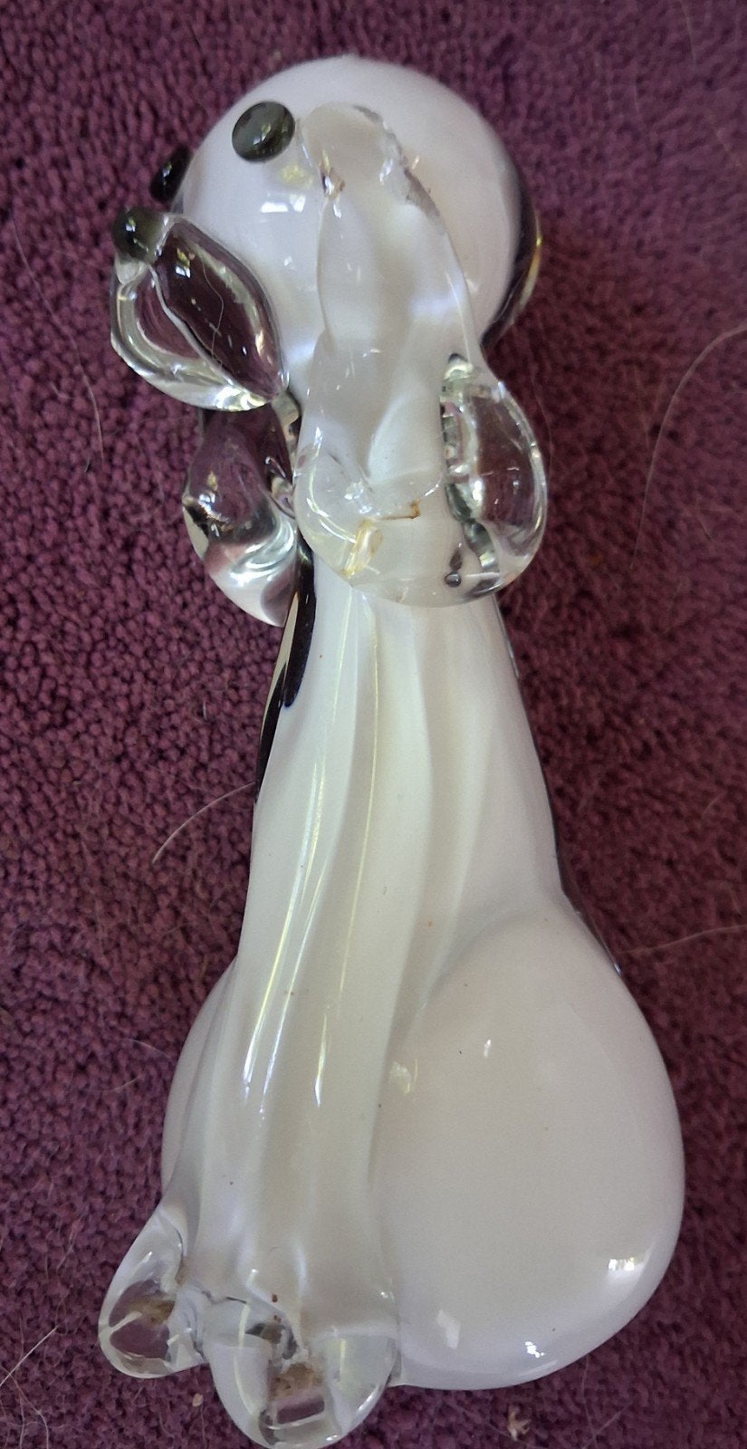 Authentiek vintage Murano glazen hond., Ophalen of Verzenden, Zo goed als nieuw, Dier