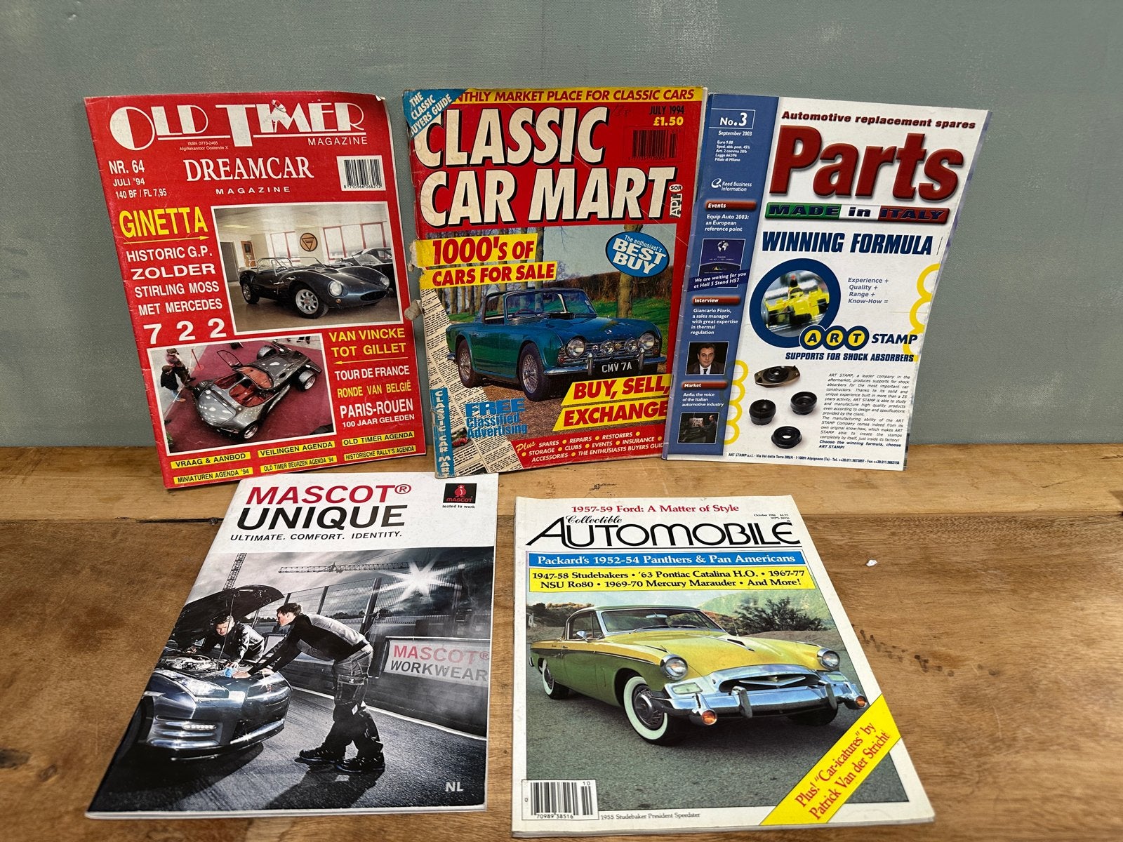 Set van 5 klassieke automagazines - Oldtimer, Classic Car Ma, Ophalen of Verzenden, Gelezen, Algemeen