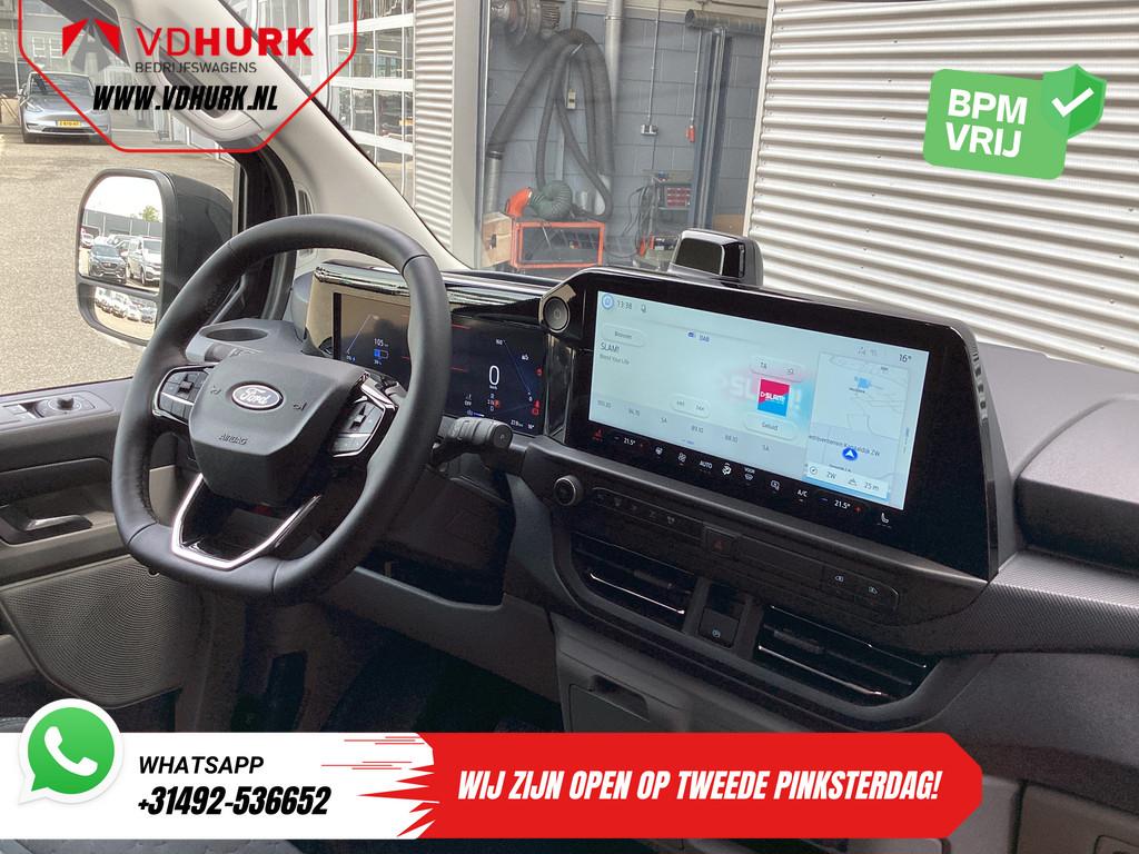 Ford E-Transit Custom 71 kWh 218 pk 340 km WLTP L2 Limited G, Auto's, Bestelauto's, Automaat, Stof, Gebruikt, 218 pk