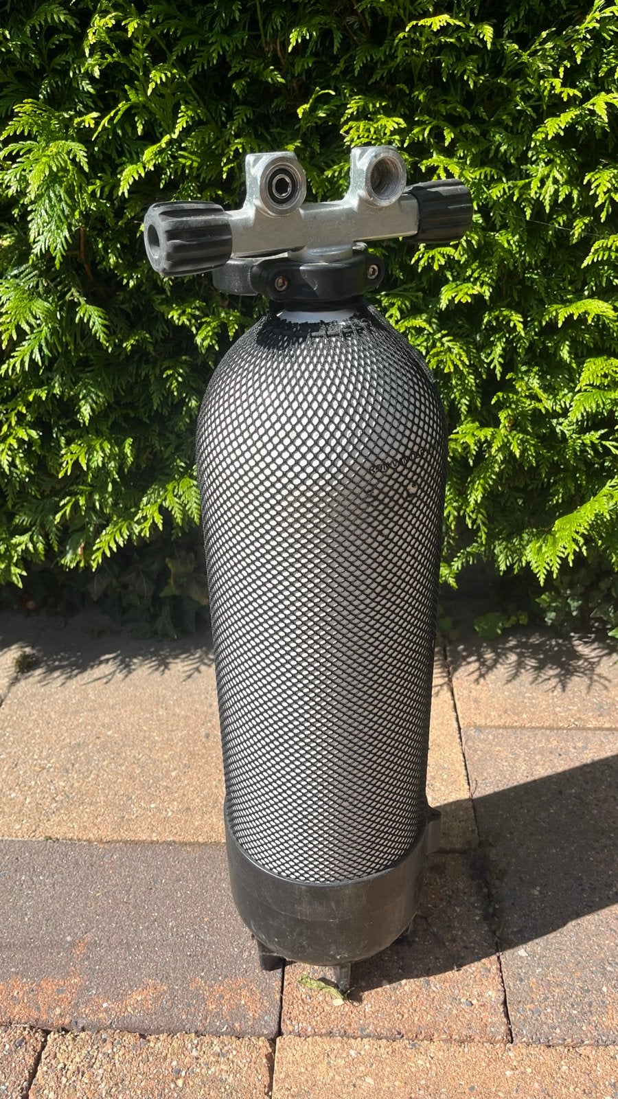 Duikfles met dubbele kraan 10L, Watersport en Boten, Ophalen, Gebruikt, Duikfles