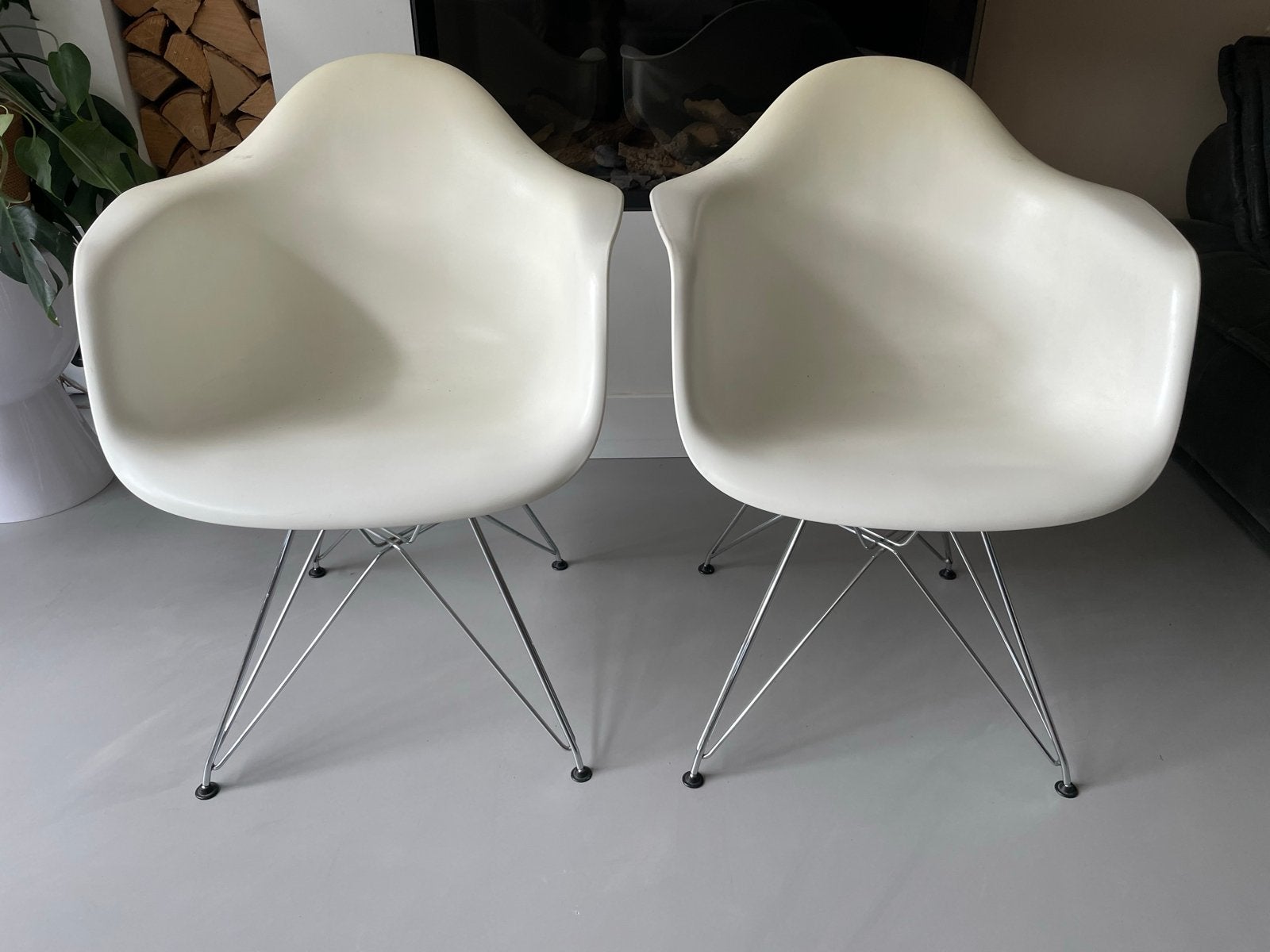 Vitra Eames Plastic Armchair DAW - Set van 2, Ophalen, Kunststof, Gebruikt, Twee