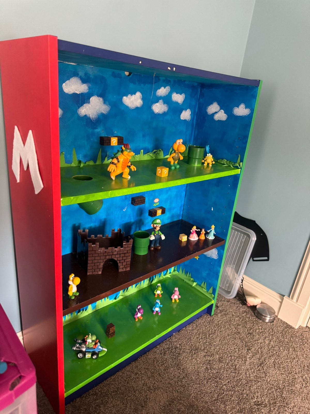 Super mario speelhuis / boekenkast, Ophalen, Gebruikt