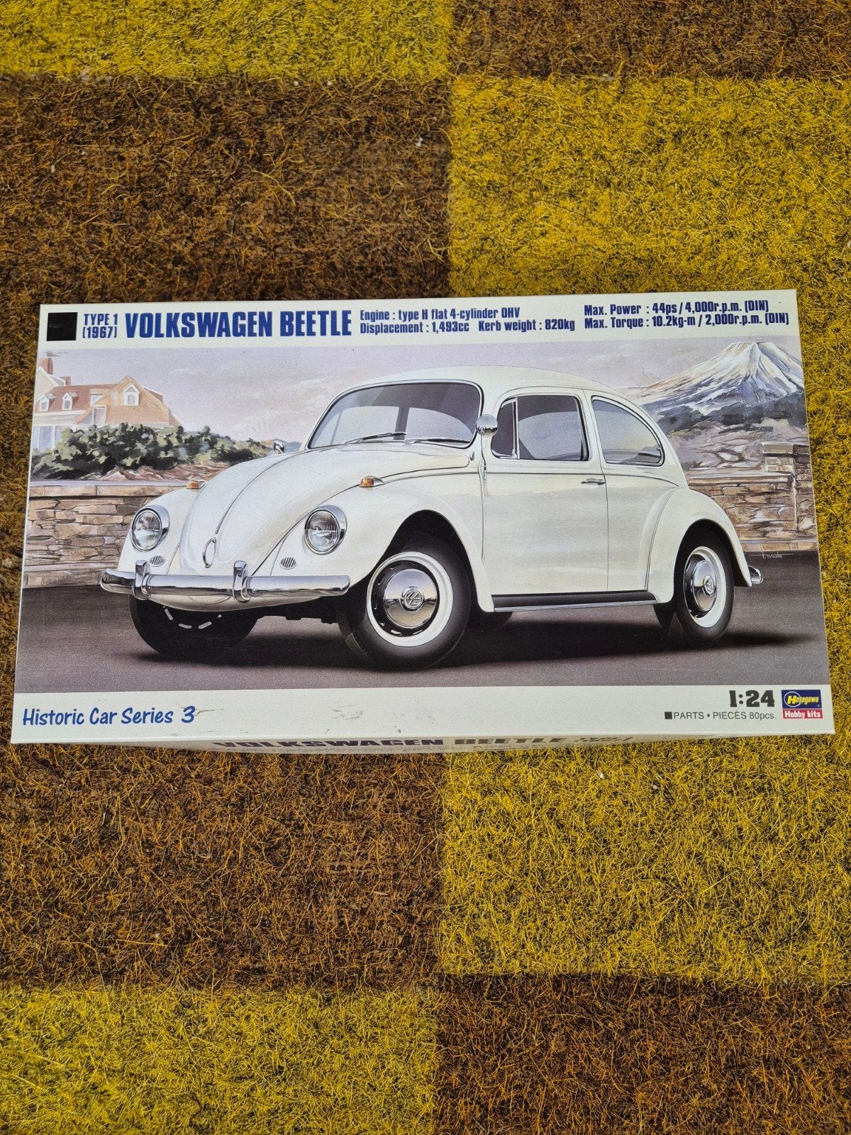 Hasegawa Volkswagen Beetle type 1 (1967), Overige merken, Auto, Groter dan 1:32, Nieuw