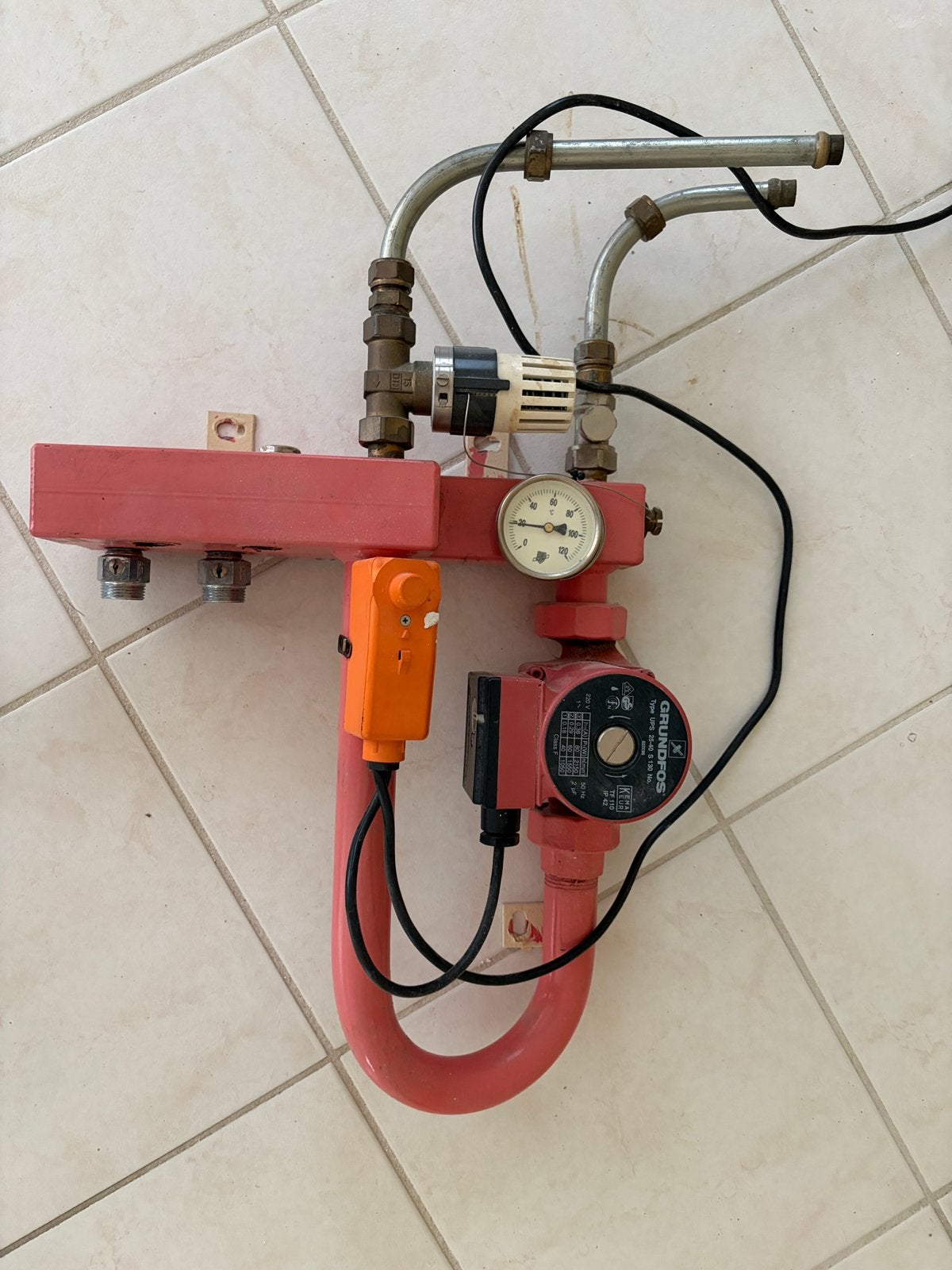 Vloerverwarming verdeler 4 groepen, Ophalen, Gebruikt, Minder dan 30 cm, Overige typen