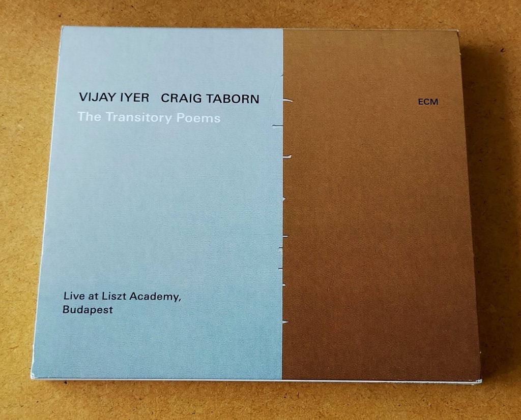 Vijay Iyer Craig Taborn - The Transitory Poems CD 2019 ECM, Ophalen of Verzenden, Zo goed als nieuw, Jazz
