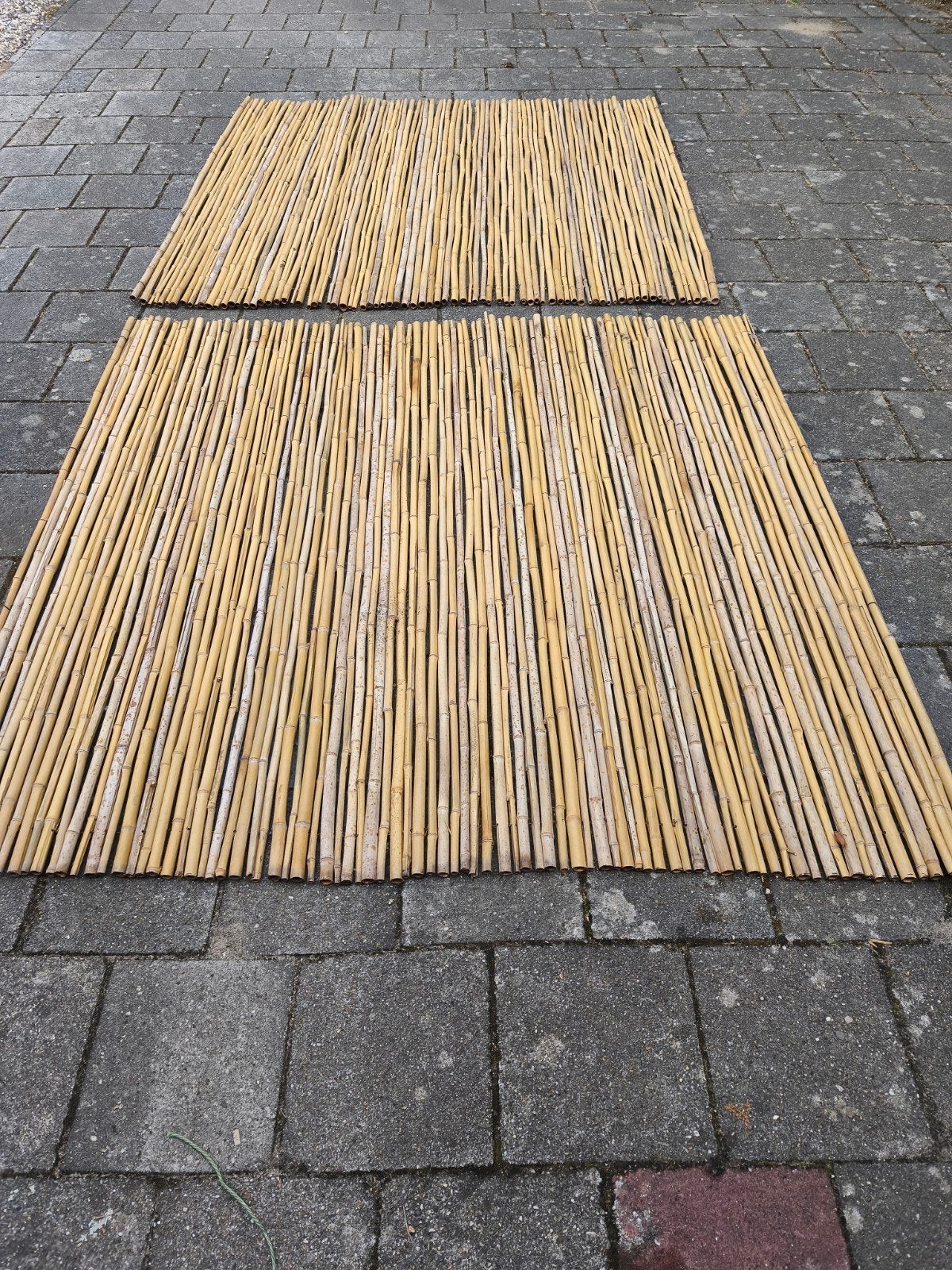 2 Mooie bamboe rollen., Ophalen, Overige materialen, 200 cm of meer, 150 tot 200 cm