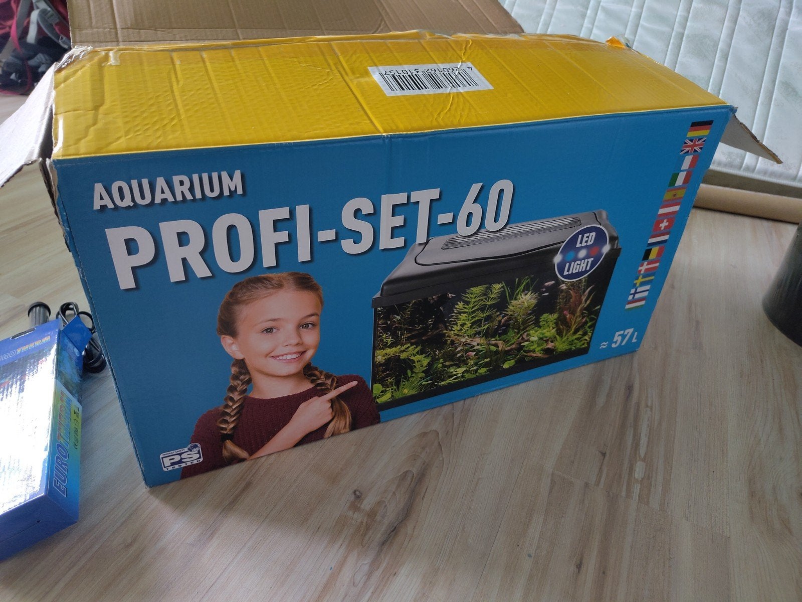 Aquarium 60 L NIEUW, Dieren en Toebehoren, Ophalen, Inclusief toebehoren, Nieuw, Leeg aquarium