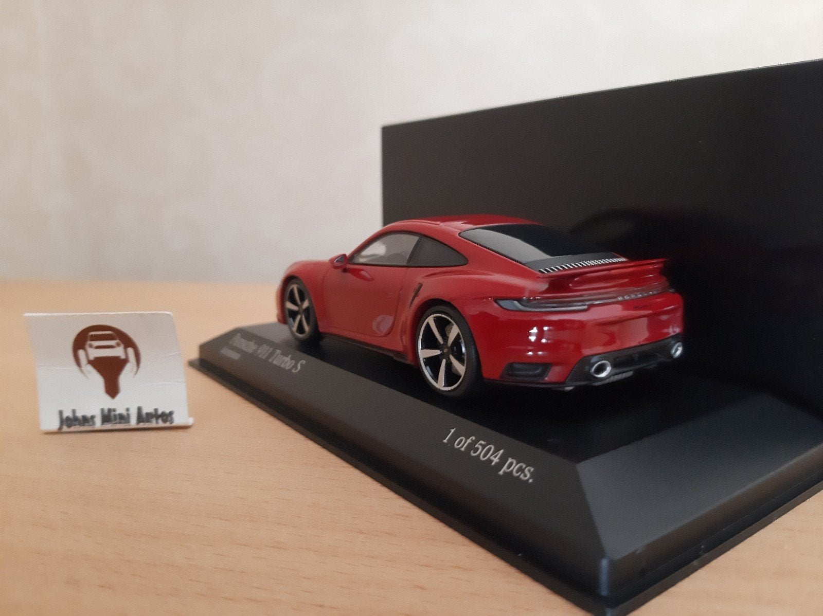 Porsche 911 (992) Turbo S 2020 Karmin Red / Minichamps 1:43, Minichamps, Auto, Nieuw, Ophalen of Verzenden