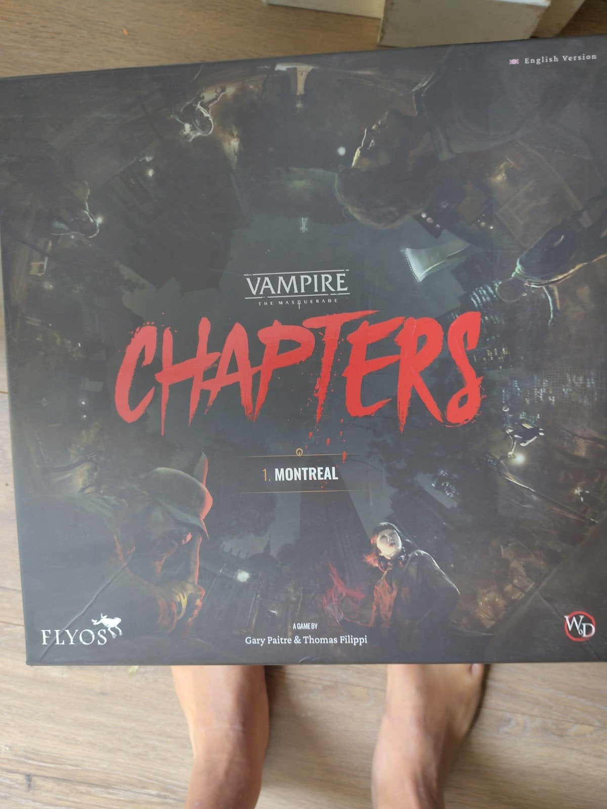 Vampire: The Masquerade Chapters Deluxe Edition bordspel, Drie of vier spelers, Ophalen of Verzenden, Zo goed als nieuw, Flyos Games