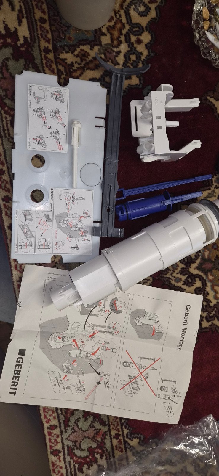 geberit twinline vlotter set, Ophalen of Verzenden, Nieuw, Toilet