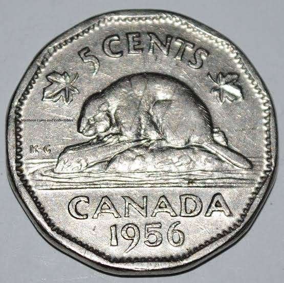 Canada - 5 cent 1956 - Circulated^, Verzenden, Noord-Amerika, Losse munt