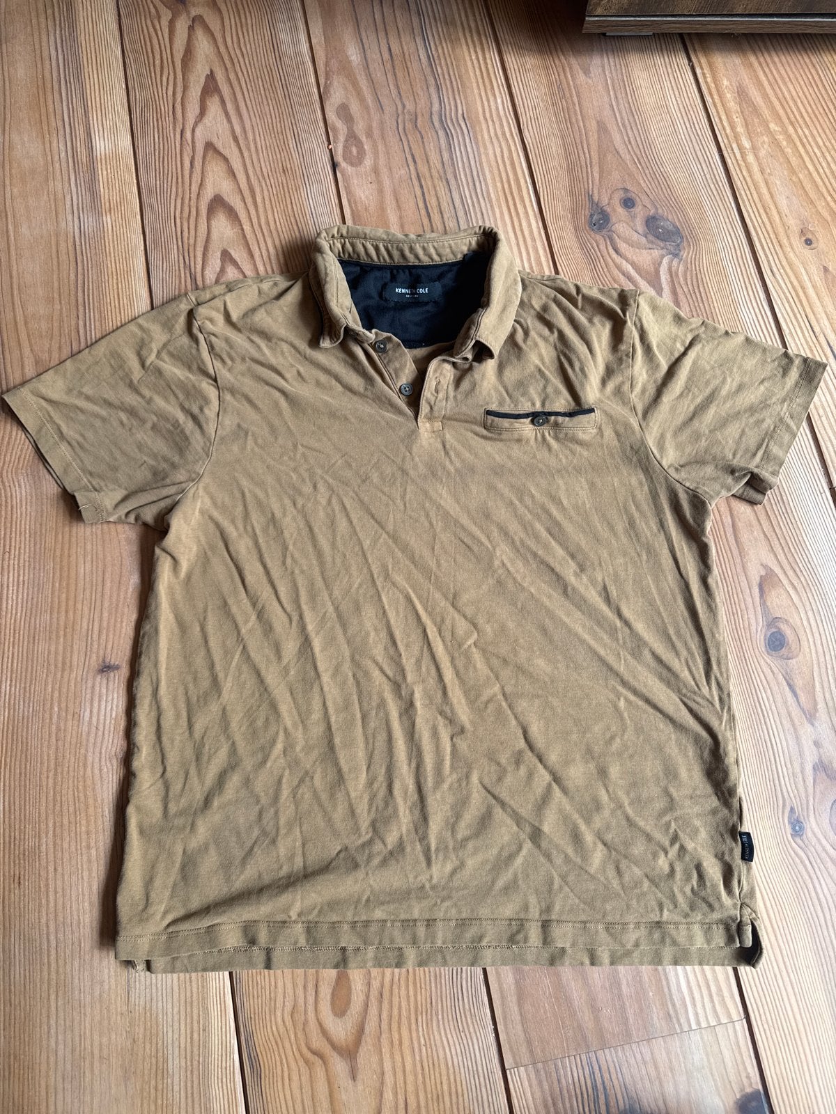 Kenneth Cole polo shirt, maat L, Ophalen of Verzenden, Gedragen, Maat 52/54 (L), Bruin