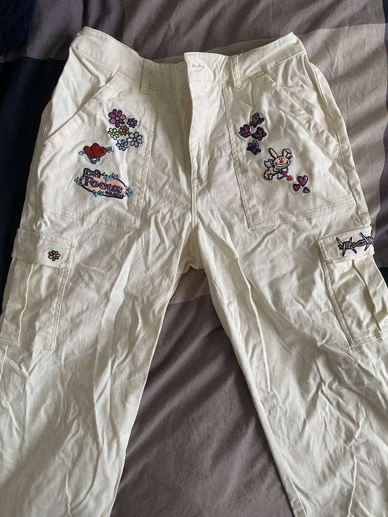 White Pants, Wit, Maat 42/44 (L), Ophalen of Verzenden, Zo goed als nieuw