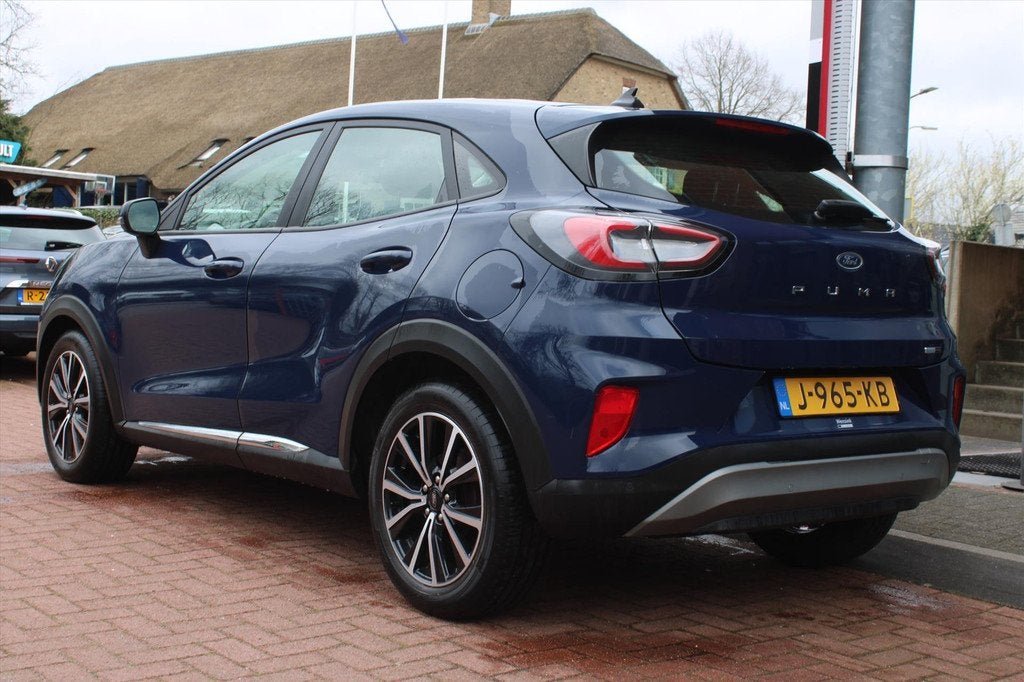 FORD Puma 1.0i Ecoboost Hybrid *Titanium* | Carplay | Naviga, Voorwielaandrijving, Stof, Blauw, Origineel Nederlands