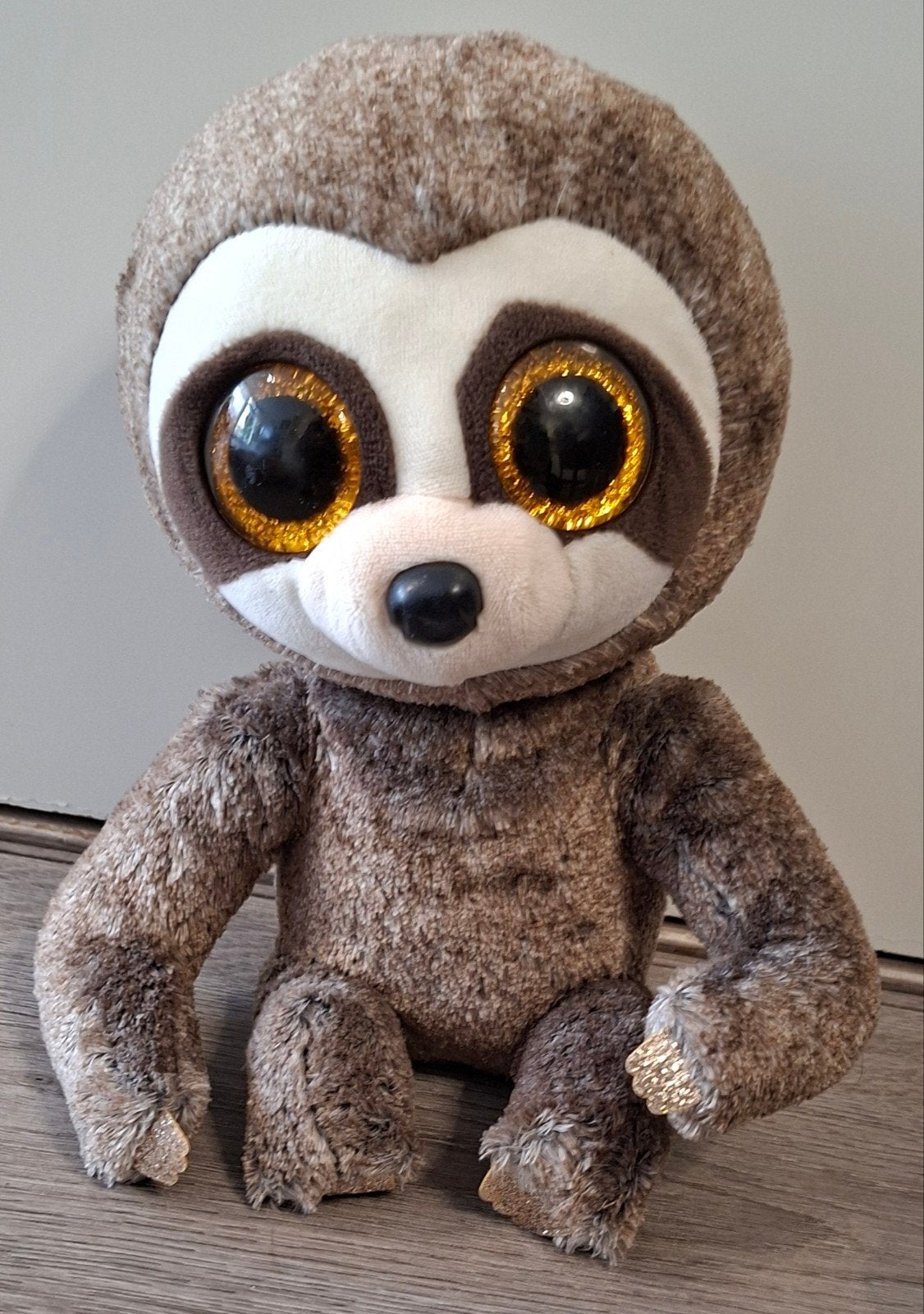 Ty Beanie Boo luiaard Dangler 24 cm - medium knuffel, Kinderen en Baby's, Speelgoed | Knuffels en Pluche, Gebruikt, Overige karakters